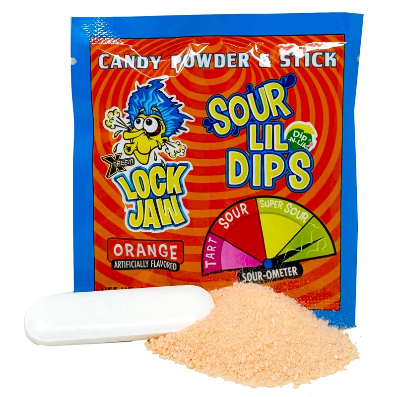 Lockjaw Sour Lil Dips Dip Candy Bulk Dipping Sticks with
