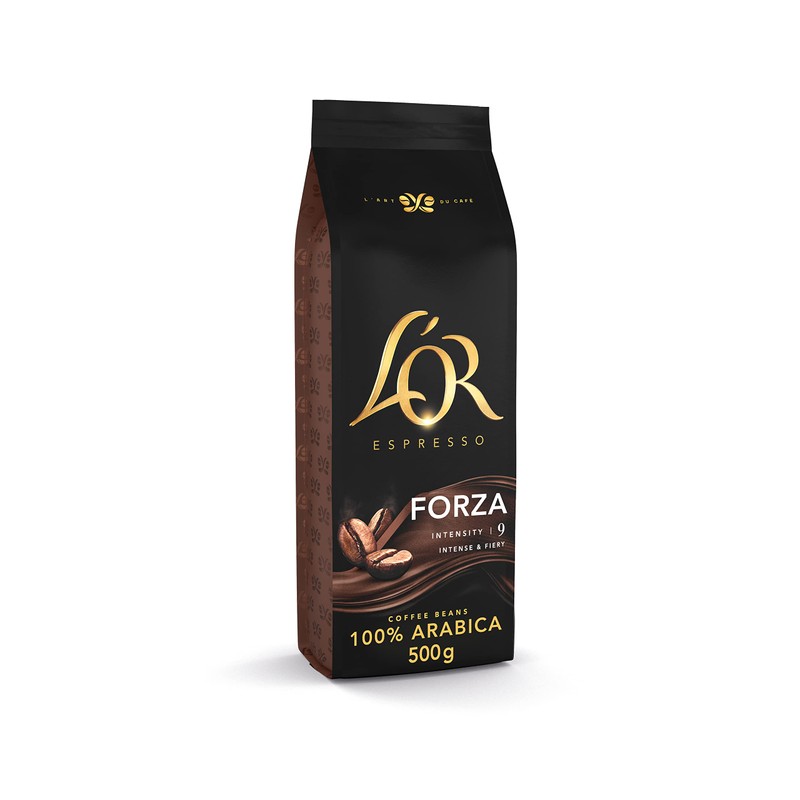 L'OR Espresso Forza Coffee Beans 500g Intensity 9