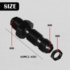 8AN Male Flare Straight Bulkhead Fitting Adapter with 8AN Nut