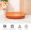 TP 10.5" Melamine Square Dinner Plates, 6-piece Plate Set Unbreakable