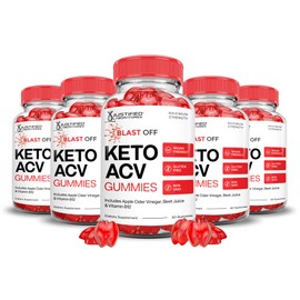 Justified Laboratories (5 Pack) Blast Keto ACV Gummies Advanced Formula 1000MG Blast Keto Gummies Apple Cider Vinegar Formulated with Pomegranate Beet Juice Powder B12 Vegan Non GMO 300 Gummys
