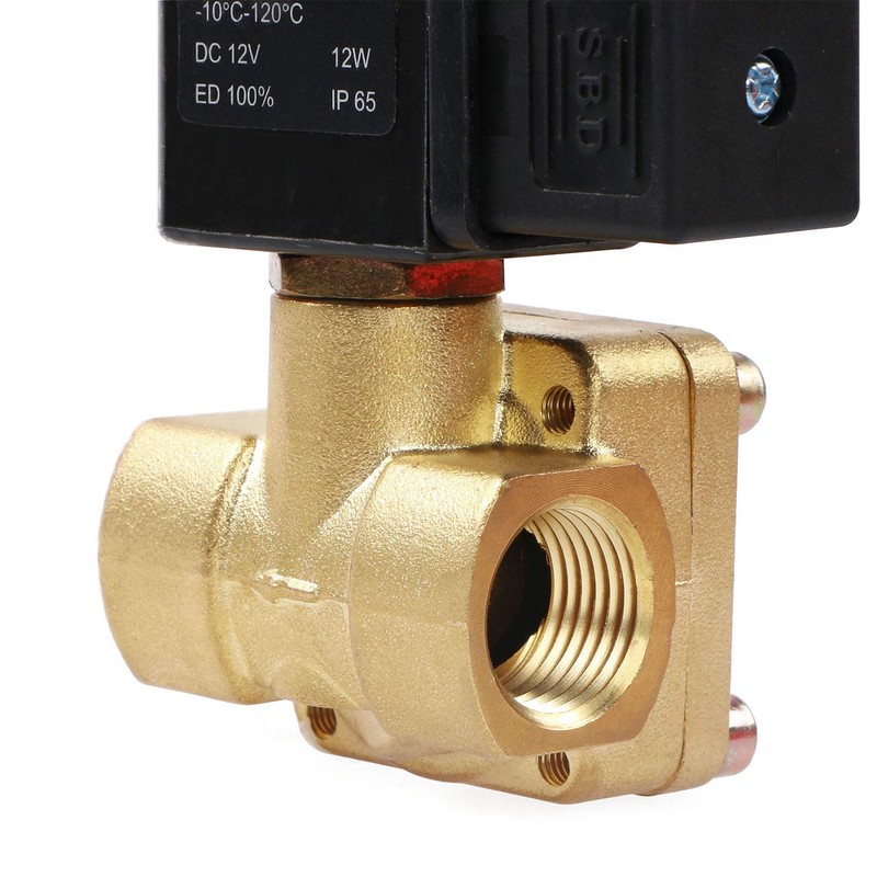 1/2" 230 PSI Electric Solenoid Valve 12-VDC VITON Normally closed