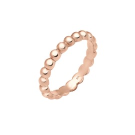 Elli Women's 925 Sterling Silver Rose Gold Stacking Ring, Size 58 mm