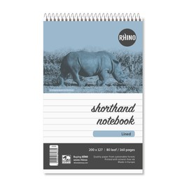 RHINO 8 mm 80 Leaf Ruled Shorthand Notepad