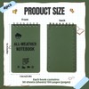 4pcs Waterproof Notebook, Mini Pocket Notepads, 3x5in All Weather Police