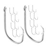 OHPHCALL Versatile Fishing Hooks Set 50pcs Long Shank Hooks Extractor