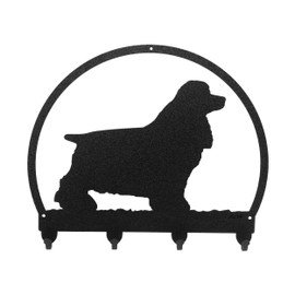 SWEN Products Cocker Spaniel Metal Key Chain Hanger - Leash Holder