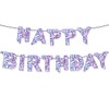 Purple Demon Birthday Banner Hunters Themed Birthday Party Paper Banner