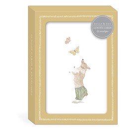 Punch Studio Molly & Rex Pet Park Corgi, Boxed Blank Note Cards, 12 Cards (32629)