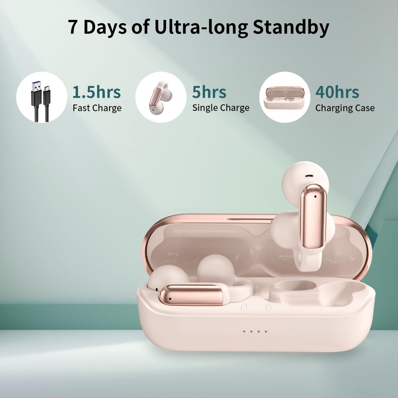 AI Language Translation Earbuds, 160+ Language Translator Wireless Earbuds Real