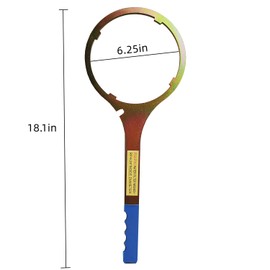 Water Filter Wrench for Whole House Filter - Heavy Duty Metal Housing Wrench - Fits Big Blue Housings (6.25-Inch Inside Diameter), RP-SW-05