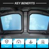 autotrim000 Glass Roof Sunshade Front & Rear Top Back Windows