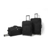 Mczan 3-Piece Softside Luggage Set, Black