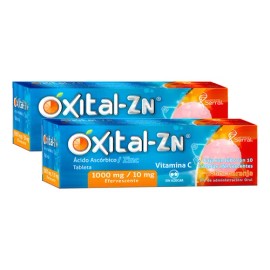 Oxital Zn Vitamina C Y Zinc C/ 10 Tab 2 Pack Naranja