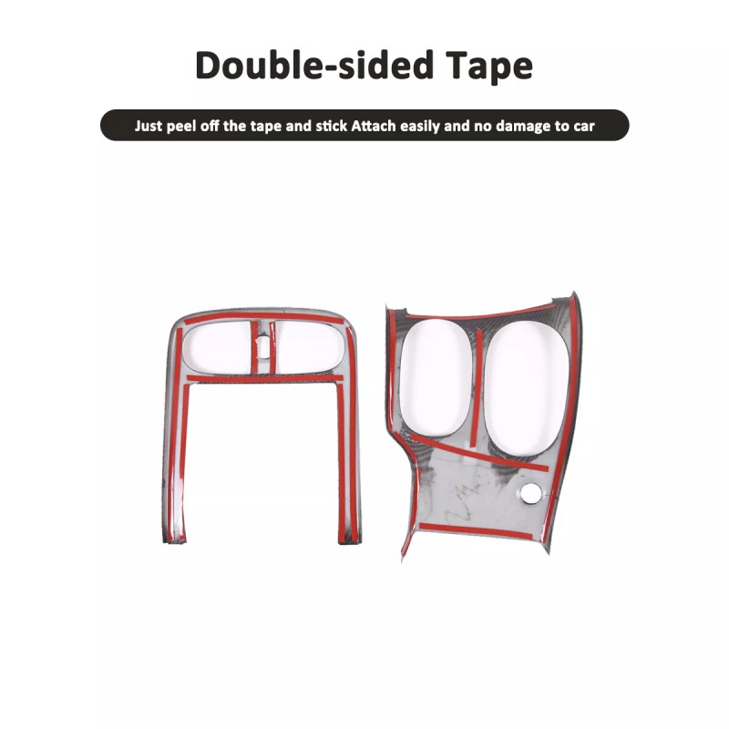 Unbranded ABS Carbon Fiber Interior Center Console Trim Cover For