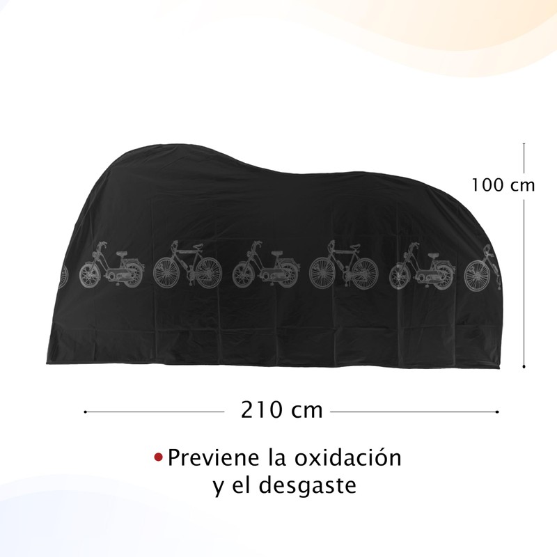 Fntech Funda Protectora Impermeable para Bicicleta (Negro)
