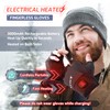Wenyueyan Heated Gloves for Men Women- Rechargeable Touchscreen Cold Winter Work Arthritis Pain Relief Hand Warmers Hot Compress Reusable, Heated Gloves for Cold Winter Arthritis Hands Skiing Hunting (Large)