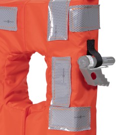 Seachoice 85910 Type I Commercial Offshore Vest - Fluorescent Orange, Reflective Panels, Child - up to 90 Pounds