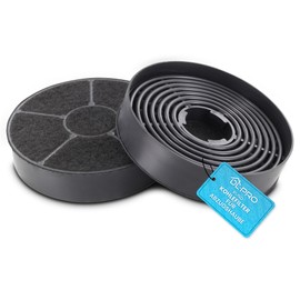 DL-pro 2x Activated Carbon Filter Round 105 mm Diameter for Respekta MIZ0058 CH21../CH22../CH31.. I PKM CF130 I Candy 449040890 35602288 Cooker Hood