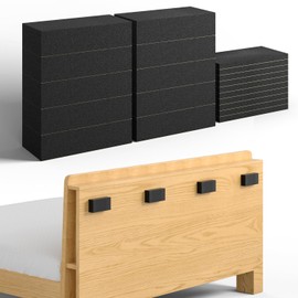 VBOUULR 20P Headboard Stoppers for Wall,EVA Foam Anti Shake Furniture Pads, EVA Foam Furniture Wall Bumper Pads Includes 10pcs (20mm) & 10pcs (5mm)，Bed Noise Stoppers，Wall Protector