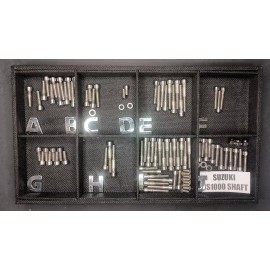 Stainless Cycle Suzuki GS1000g GS1100g Shaft GS1000 Polished Stainless Engine Bolt Screw Kit Set