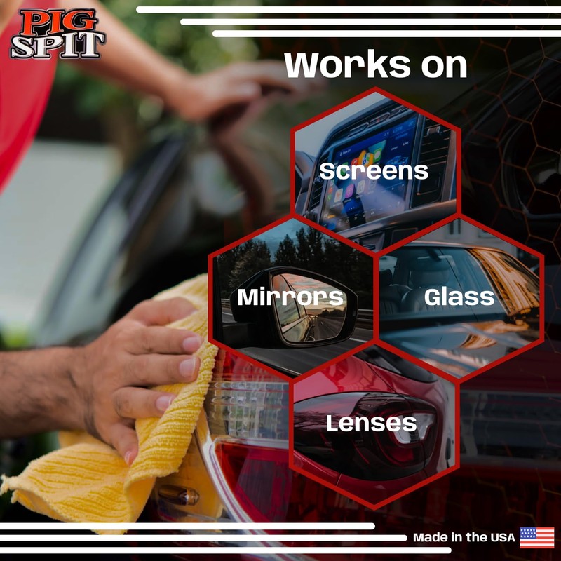 Pig Spit Glass and Plexi Cleaner for a Streak-Free Shine