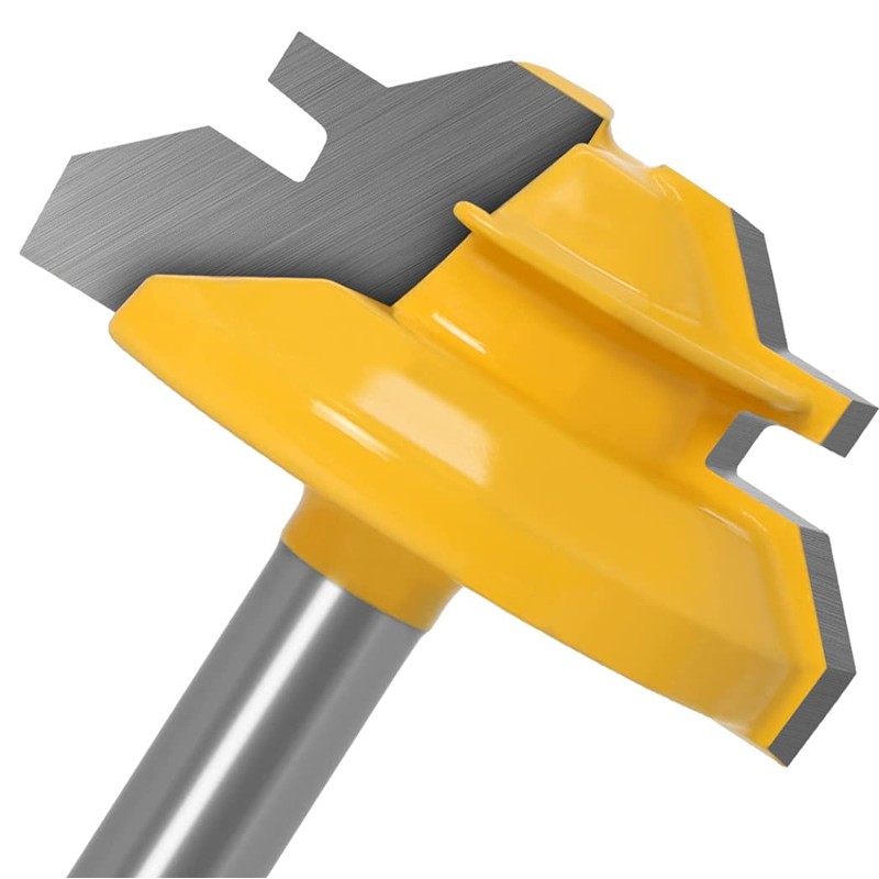 Lock Miter 45 Degree Joint Router Bits + 2Pcs Tongue