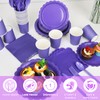 YMDOBIGER Purple Party Supplies Serves 25 - Lavender Paper Plates