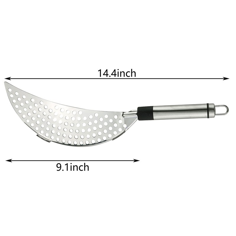 Tegg Crescent Pot Strainer Stainless Steel Grease Pasta Strainer Insert