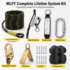 50FT Vertical Lifeline Assembly, Safety Rope,Fall Protection Rope cuerda, Safety
