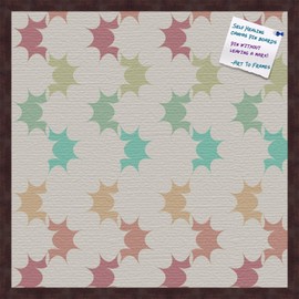 PinPix Decorative pin Cork Bulletin Board Made from self-Healing Canvas, Abstract Pattern Printed at 24x24 Inches and Framed in Coffee(WOM1343)