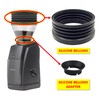 OYSTERBOY 2Pcs Food Grade Durable Silicone Bellows Single Dose Hopper