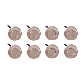 Car Reverse Parking Radar System with 8 Parking Sensors Distance Detection + LED Distance Display + Sound Warning (Champagne Gold Color)