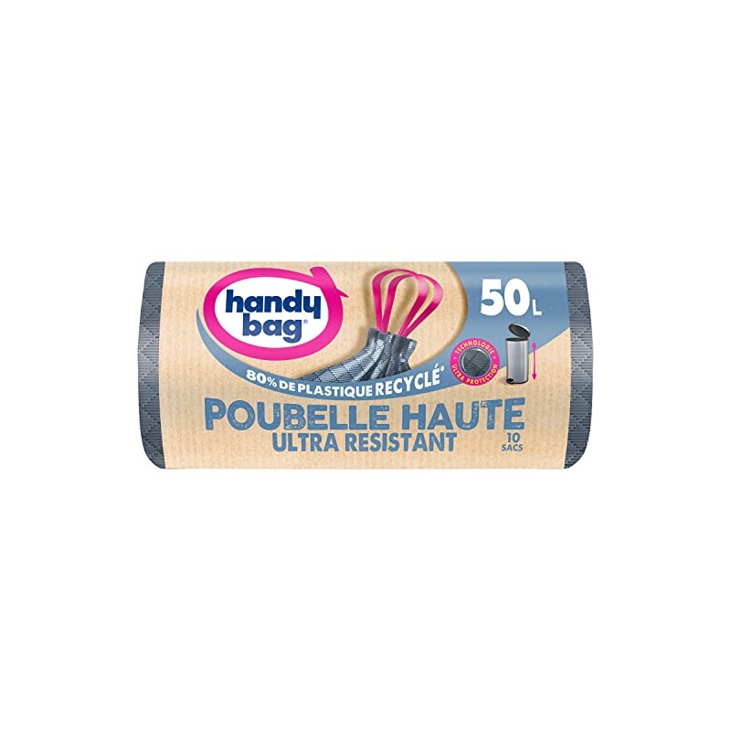 Handy bag Bin Liners Pack of 15 50L High Capacity