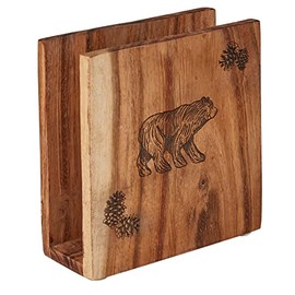 Park Designs Rustic Wood Napkin Holder