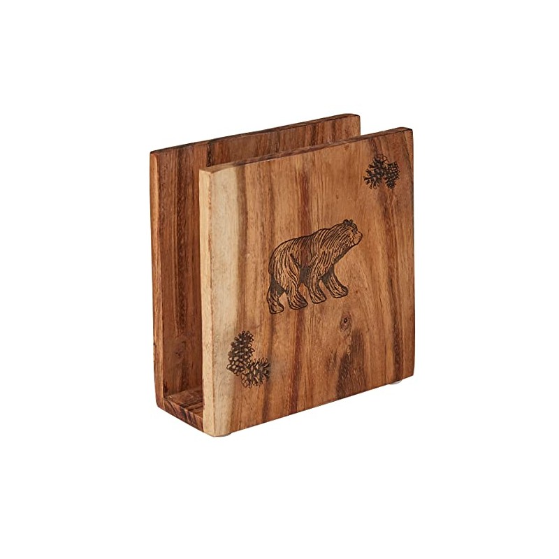 Park Designs Rustic Wood Napkin Holder