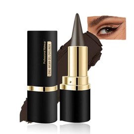 Lápiz Delineador de Ojos en Gel Negro, Delineador de Ojos en Crema a Prueba de Manchas, Lápiz de Negro Mate, Barra, de Mate de Secado Rápido (02#)