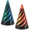 YCHYAN Pack of 2 Impossible Cone Pyramid Passthrough Sculpture, Stress