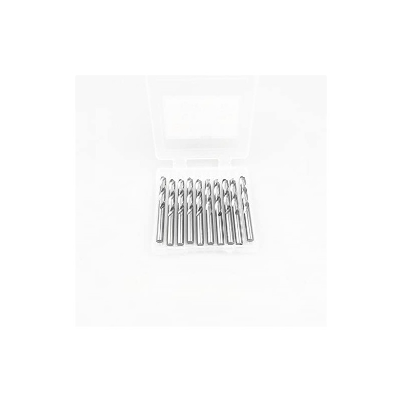 KLOT 10 brocas de carburo sólido de 4 mm, vástago