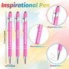 40 Piece Inspirational Pens Kit with Stylus Tip & Sayings