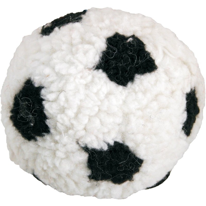 Dog Life Berber Soft Fleece Squeaky Football Dog Toy, 12