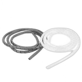 Spiral Cable Wire Organizer & Desk Management Holder LP-86-2 (Large) 1.5M Gray 10ea