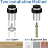 Door Stopper, 65mm Floor Mount Door Stop, Stainless Steel, Cylindrical