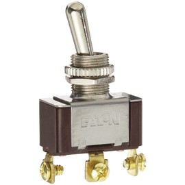 Eaton XTD2B2A Toggle Switch, Screw Termination, On-Off-On Action, SPDT Contacts