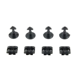 4 Sets of Rear Bumper Tow Eye Cover Insert Fasteners & Trim Lock Clips Retainers - DYR500010 DYF500010 - For Land Rover Discovery 3, 4, Freelander 2 & for Range Rover Sport
