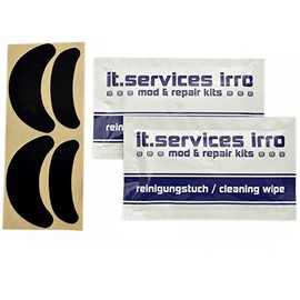 IT-Services Irro 2 x Sets Glides / Mouse Glides Suitable for Zowie AM / FK1 / FK2 / ZA11 / ZA12 / Ozone Neon Includes 2 Cleaning Pads