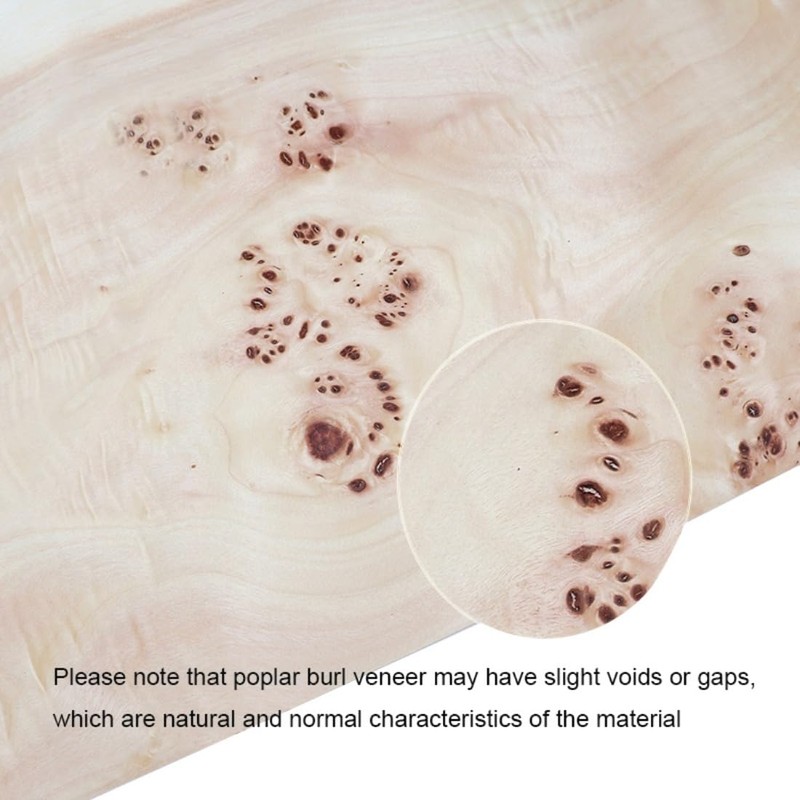 Natural Poplar Tree Veneer with Burl Wood Veneer Sheets -