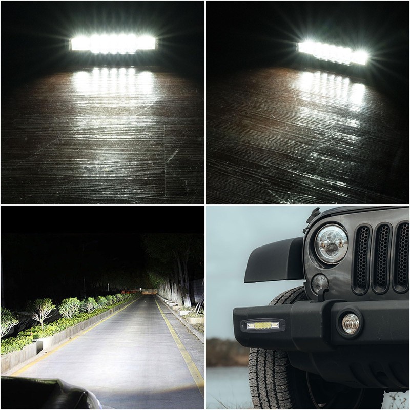 YCHOW-TECH Flush Mount LED Pods, 2PCS 7inch 12,000LM CREE LED