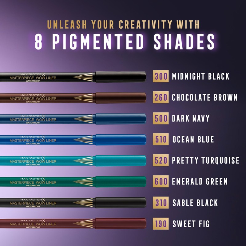 Max Factor, Masterpiece WOW Liner Eyeliner 520 Pretty Turquoise 1.2