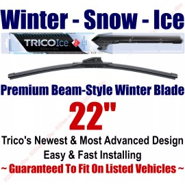 TRICO 22" WINTER Wiper Blade - Super Premium Beam-Style - 2005-2009 - Trico ICE 35-220